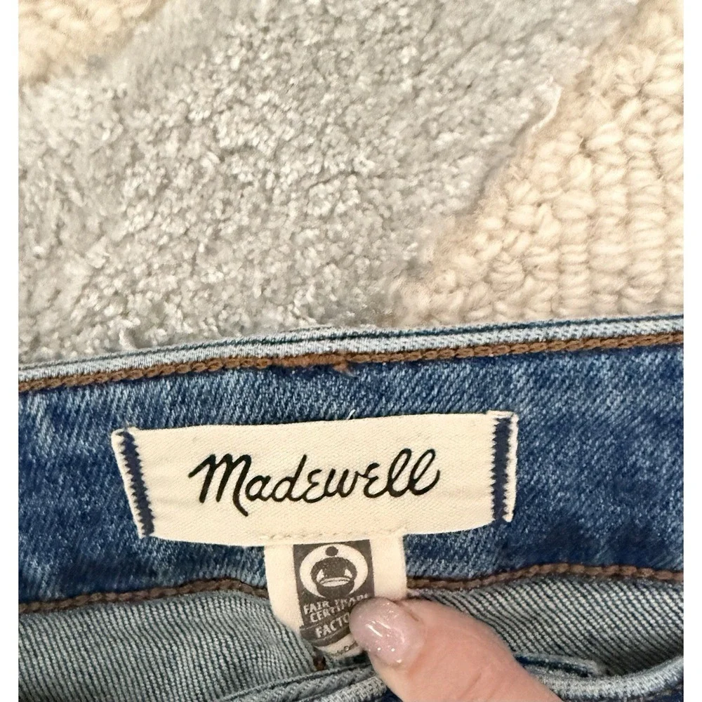 Madewell Mid-Rise‎ Kick Out Women's Jeans Size 14W Blue Denim Stretch